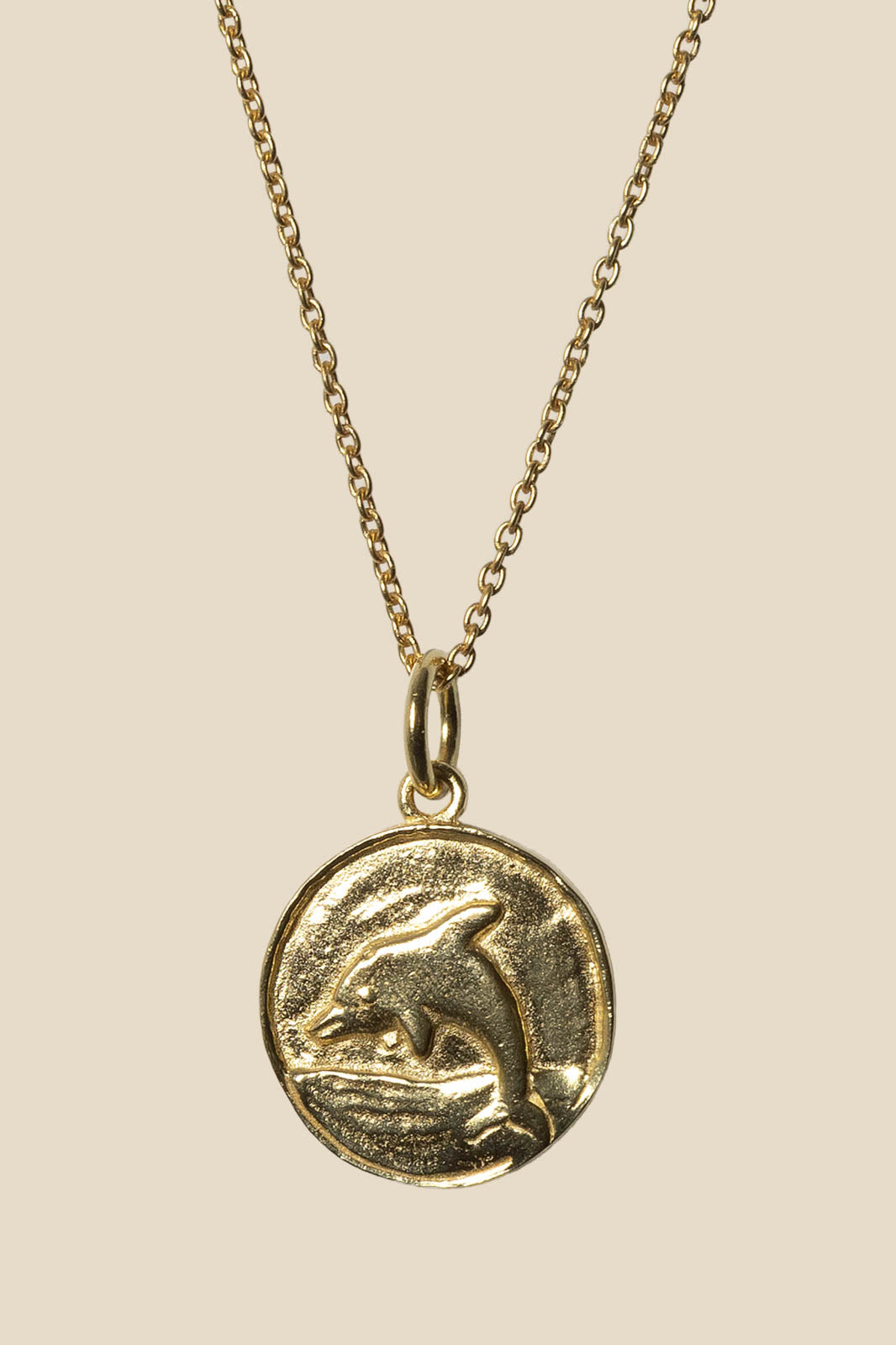 Purple Connective, Halskette Dolphin in Gold