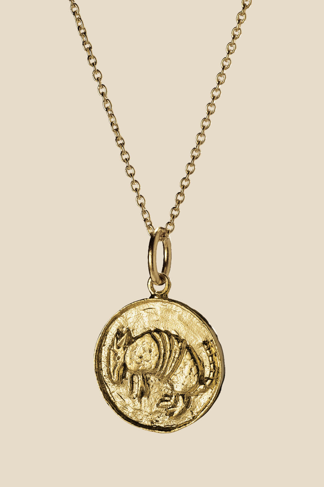 Purple Connective, Halskette Armadillo in Gold