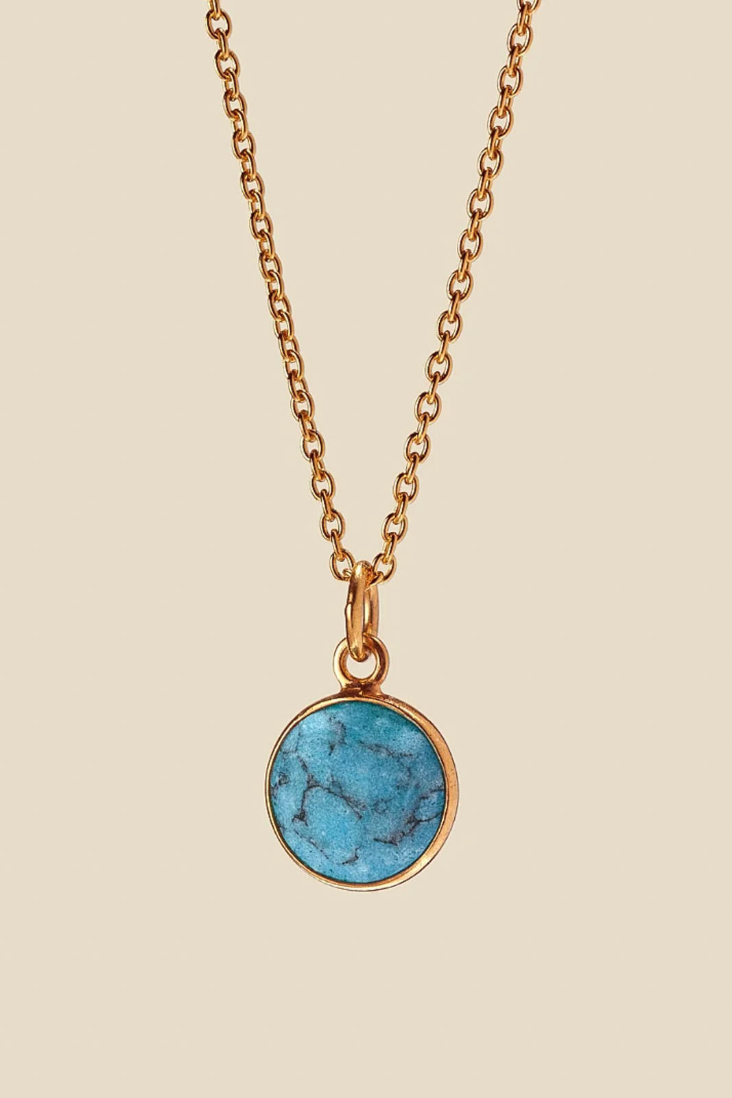 Purple Connective, Anhänger aus Türkis in Turquoise Gold