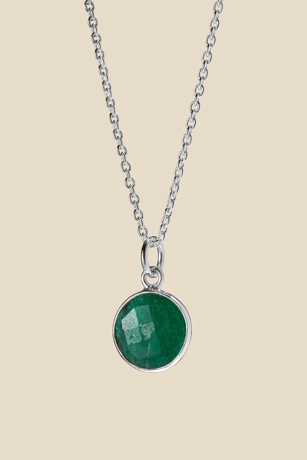 Purple Connective, Anhänger aus Jade in Jade Silver