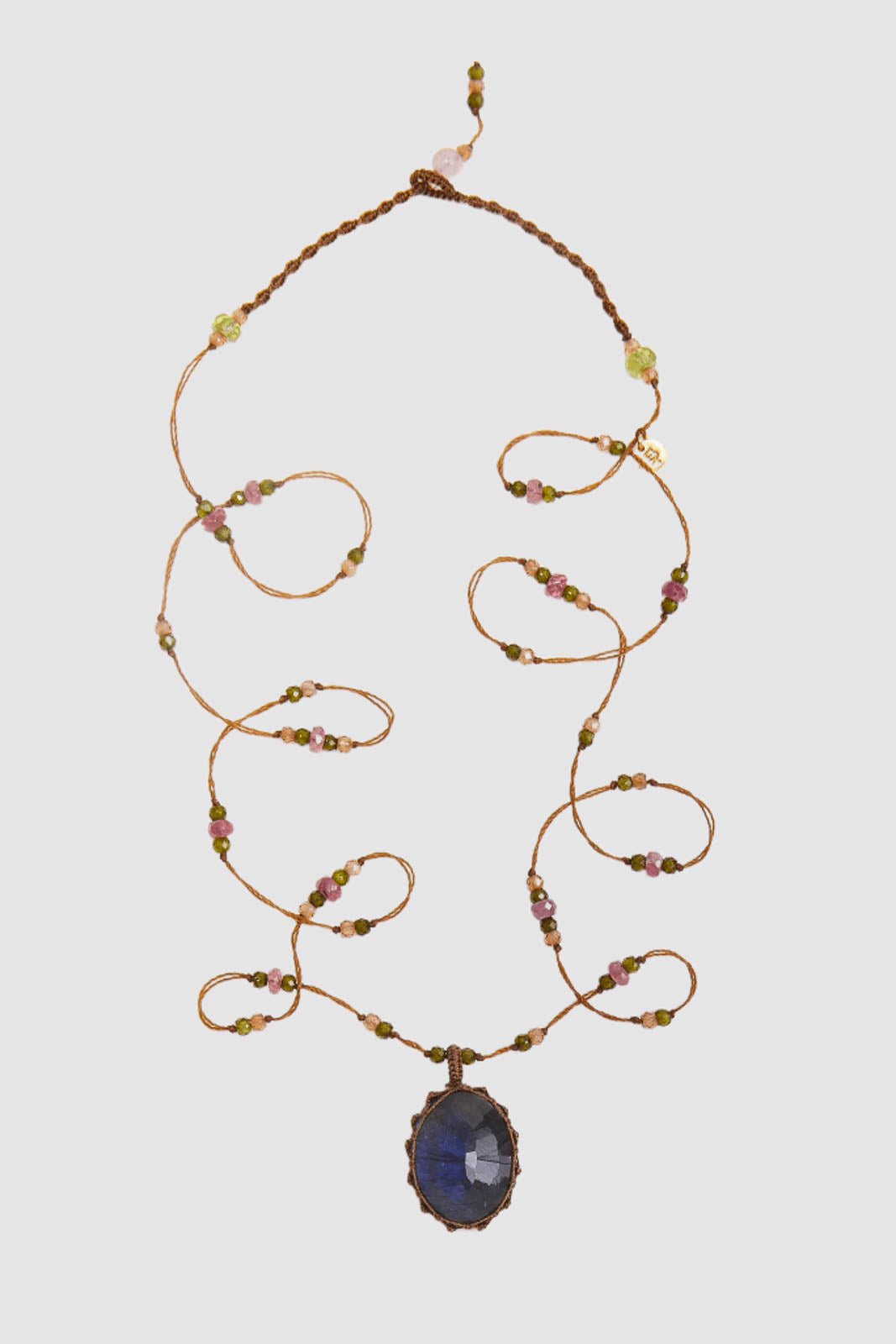 Sharing Bijoux, collier Tibet en labradorite bleue