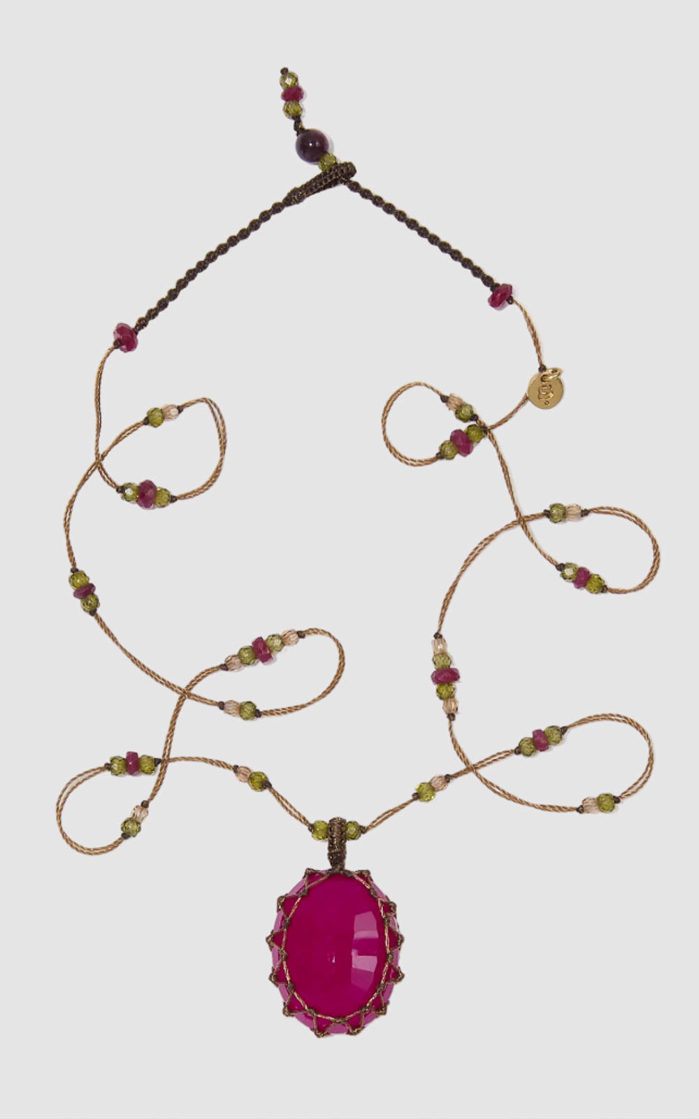 Sharing Bijoux, Halskette Tibet in Rubellite