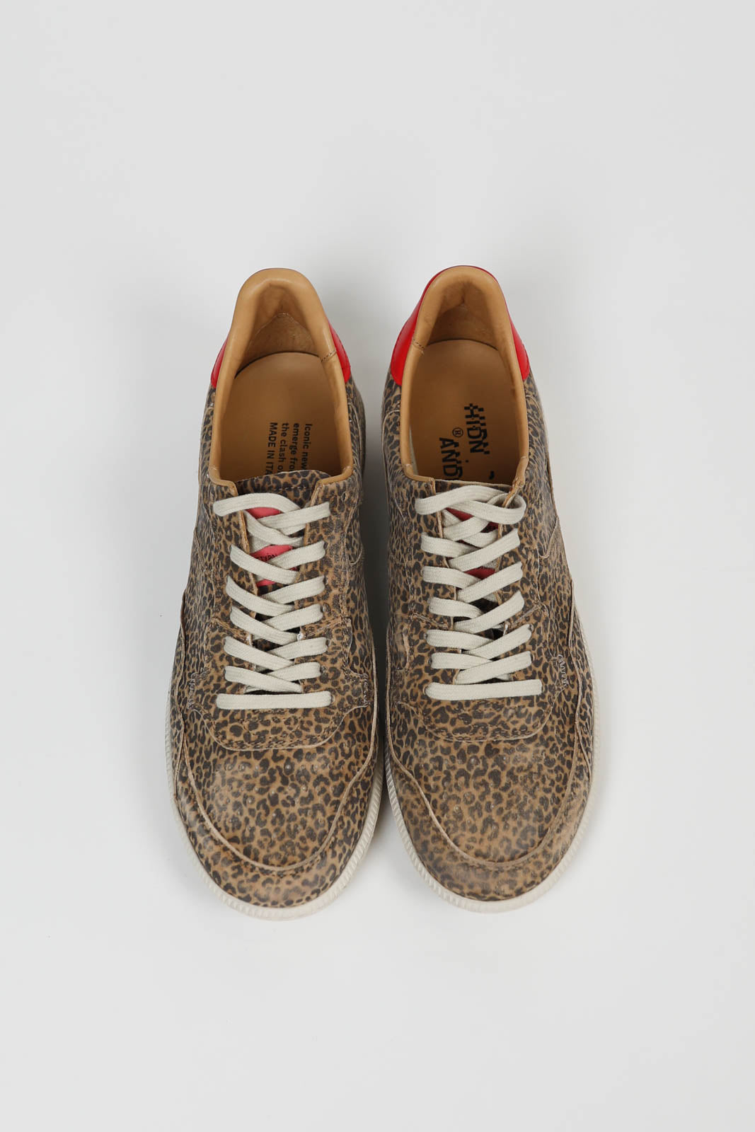 Sneakers Mega T in Brown Cheetah/Red