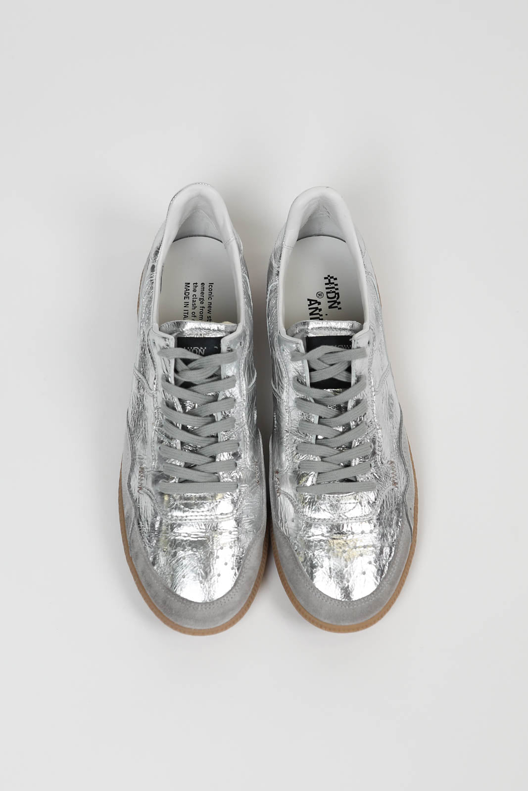 Sneakers Mega T in Metal Silver