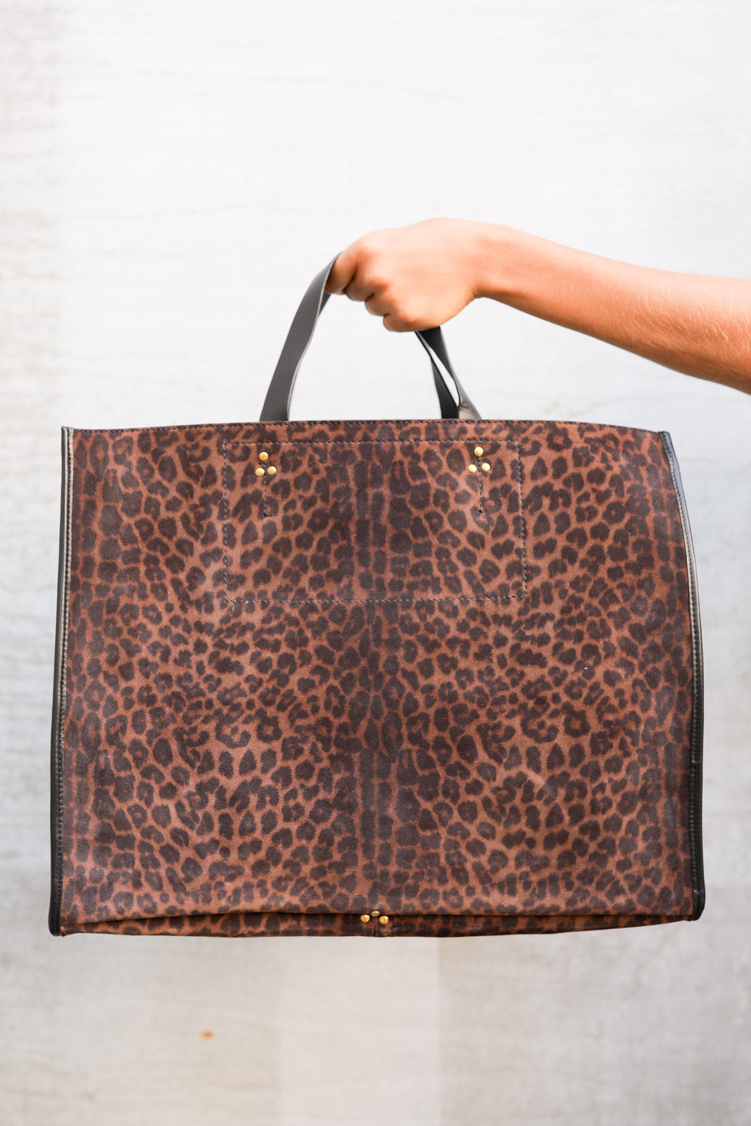 Shopper Leon L in Imprime Leopard Naturel