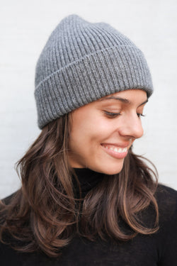 Strickmütze Beanie in Slate Grey