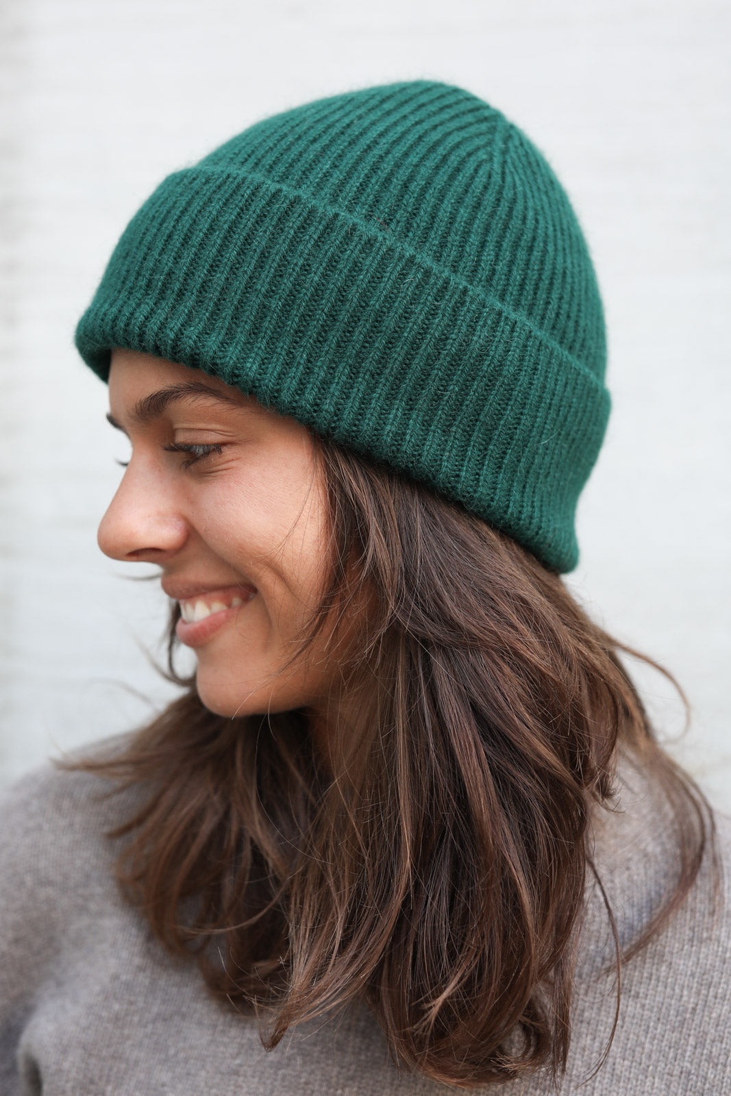 Strickmütze Beanie in Moss