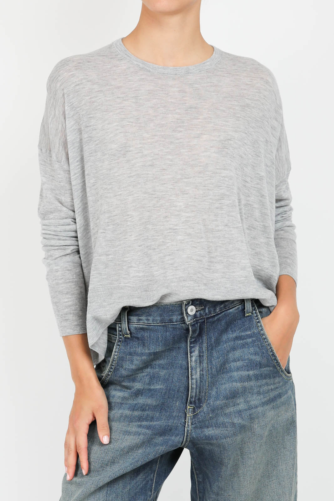 Pullover in Grau