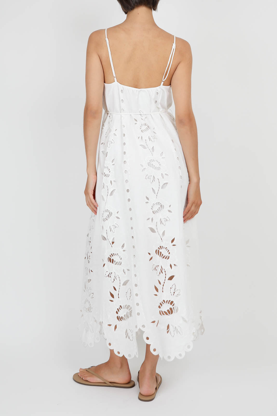 Kleid Richelieu in Off-White