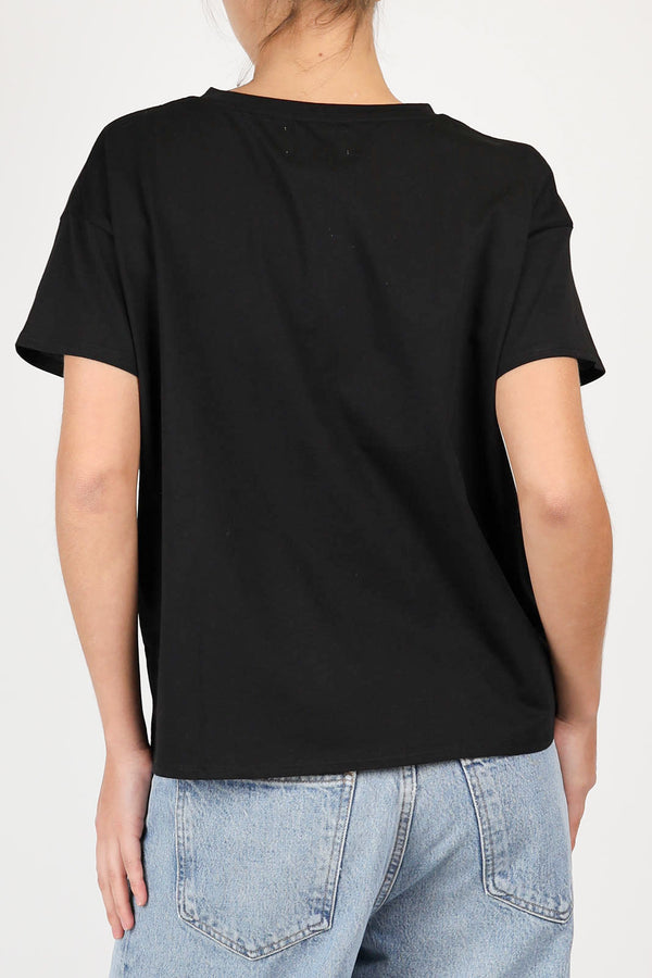 T-Shirt Basiluzzo in Schwarz