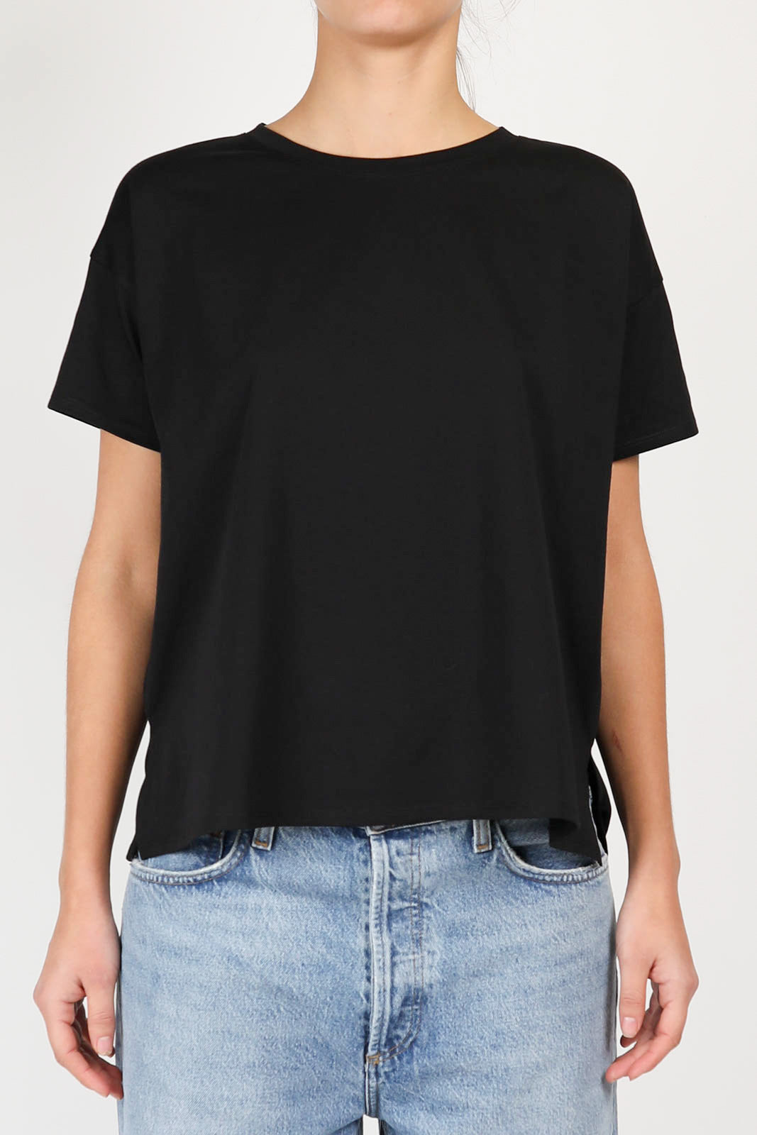 T-Shirt Basiluzzo in Schwarz