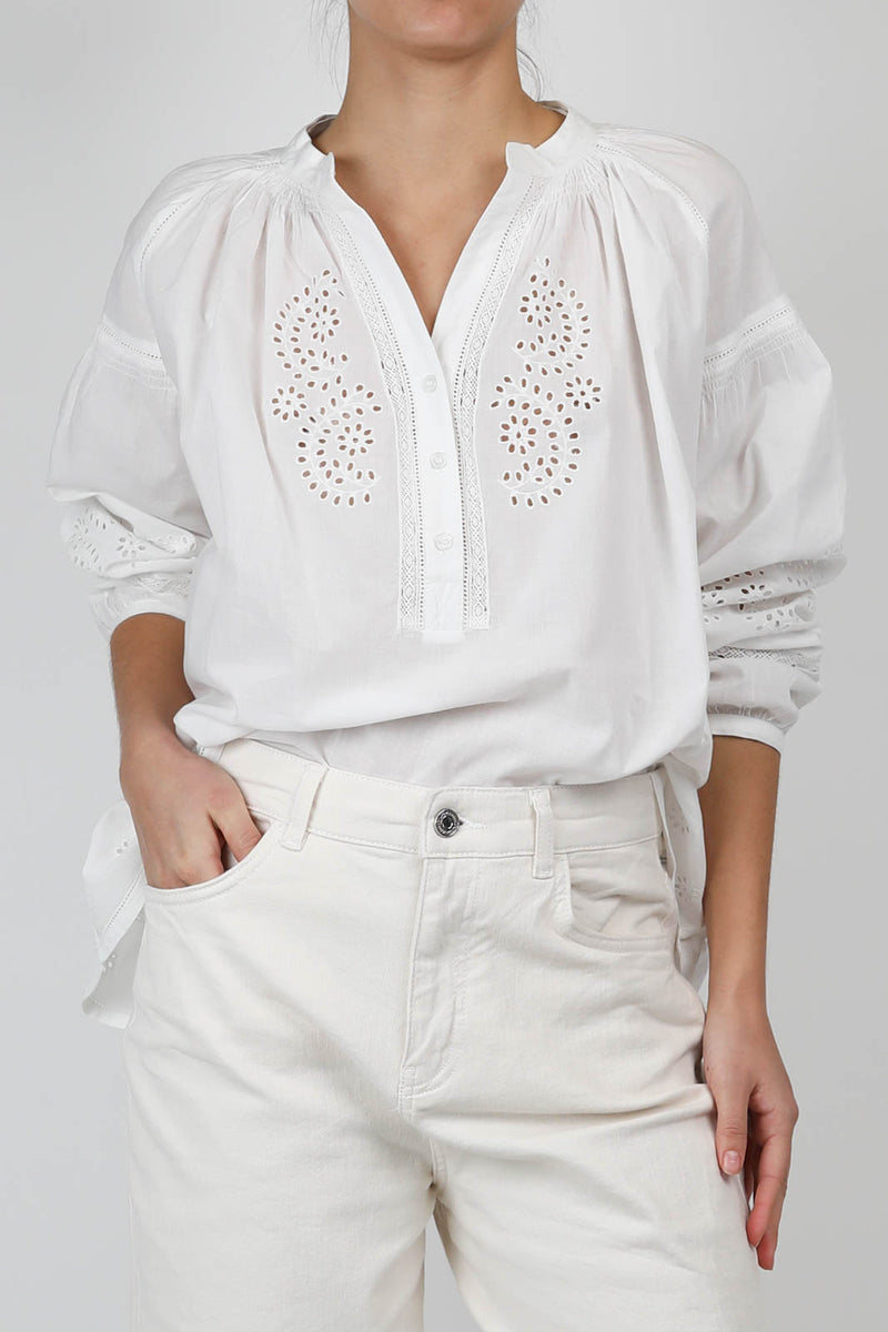 Bluse Nipoa in Weiss