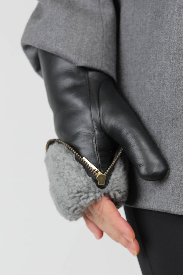 Handschuhe in Black/Grey