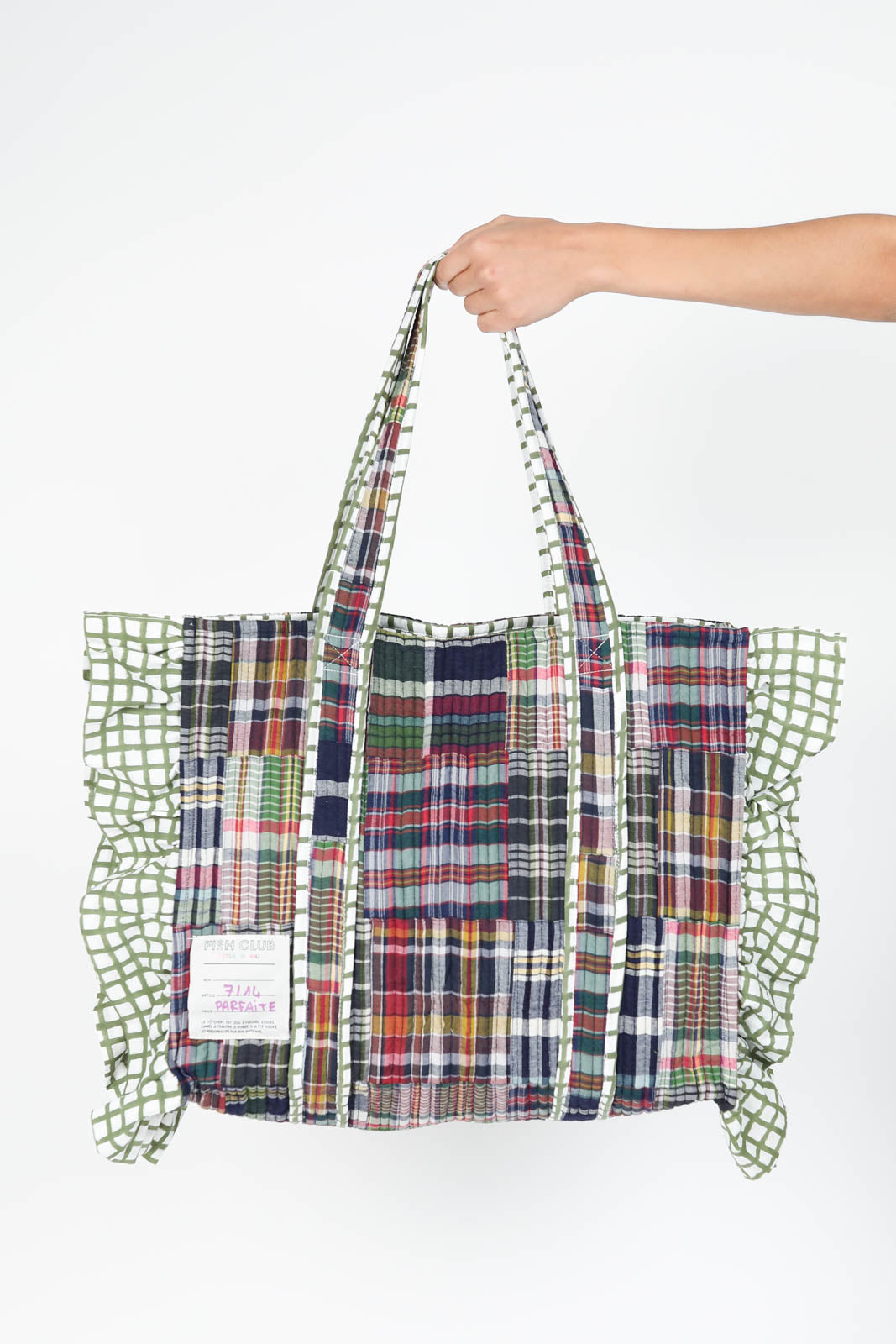 Tasche Grand Cabas Patchwork in Green