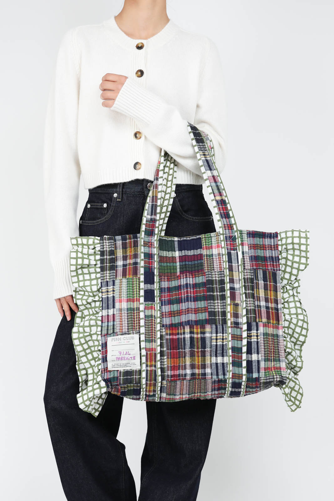 Tasche Grand Cabas Patchwork in Green