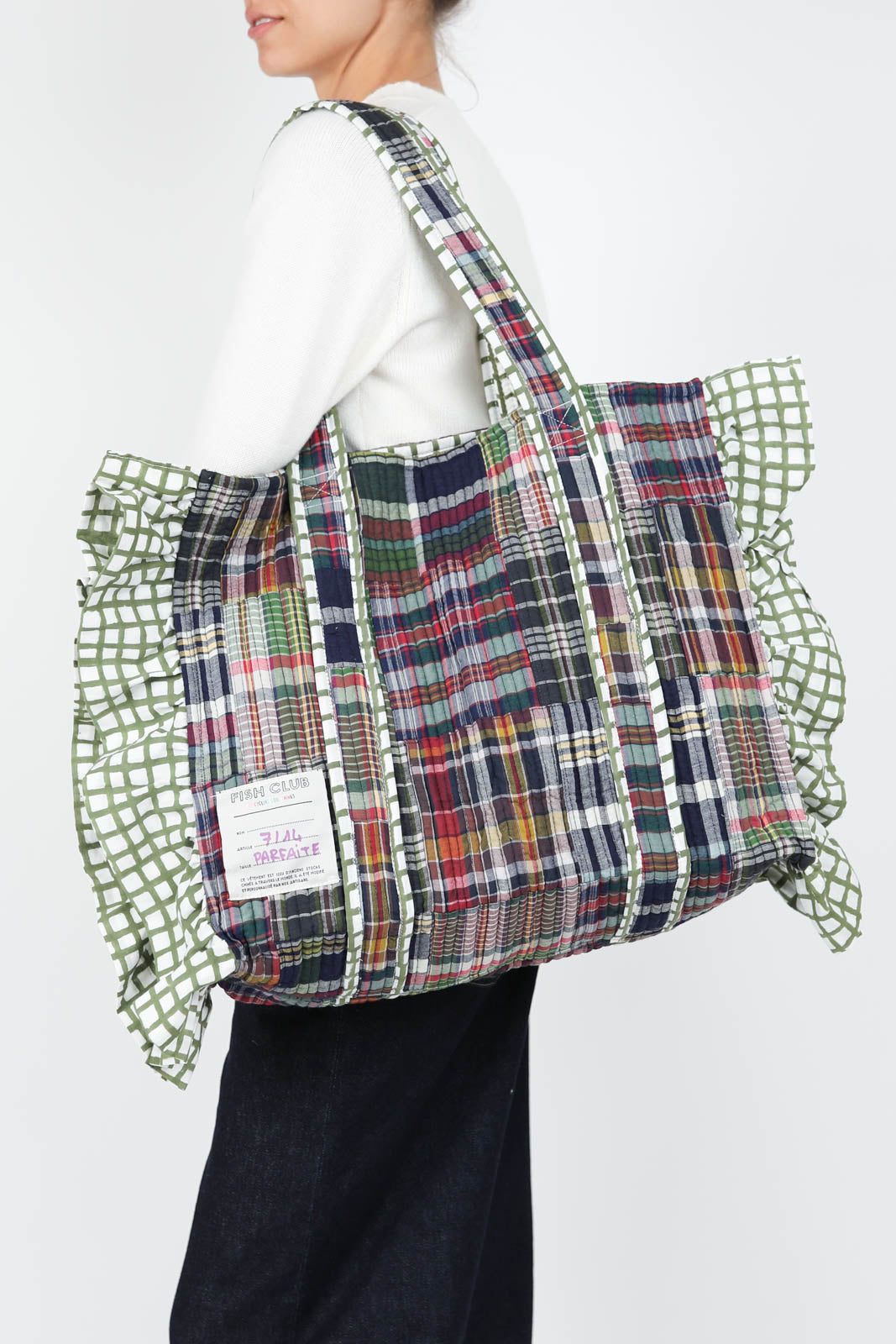 Tasche Grand Cabas Patchwork in Green