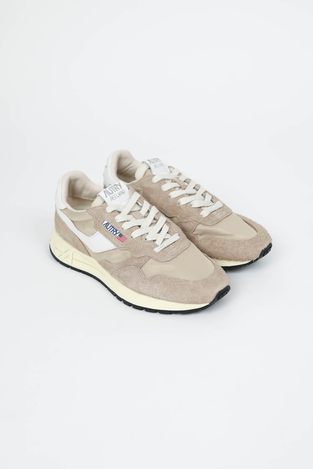 Sneaker Low Reelwind Nylon/Crack in Wh/Wht Pepper