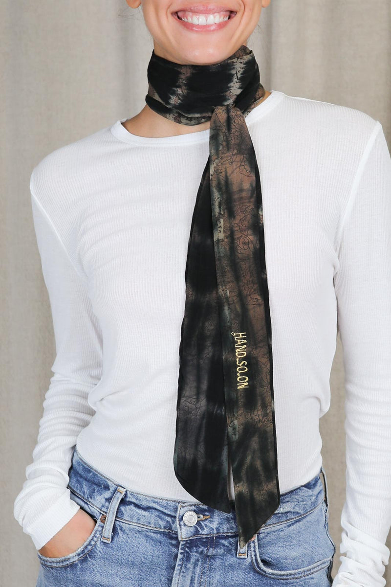 Schal Krawatte in Multicolor Schwarz