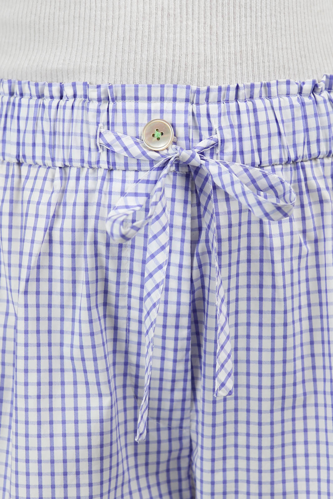 Shorts mit Karo-Muster in Lilac
