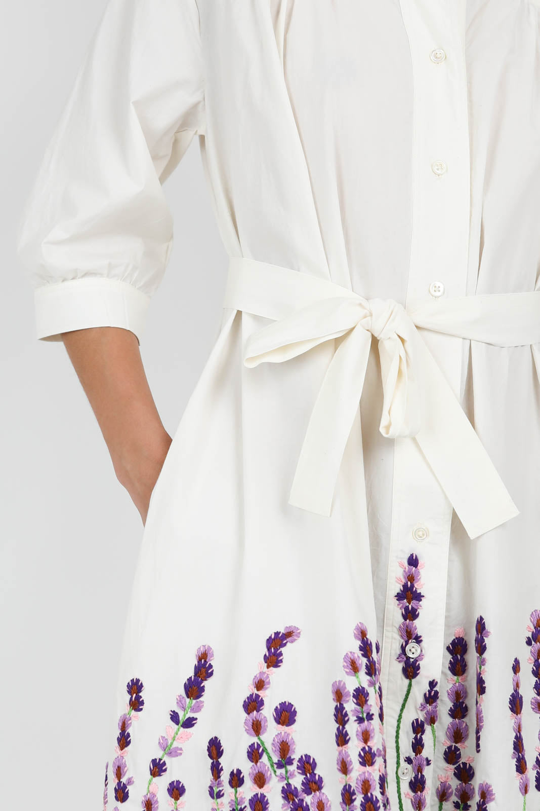 Kleid Niki Lavande in Off White