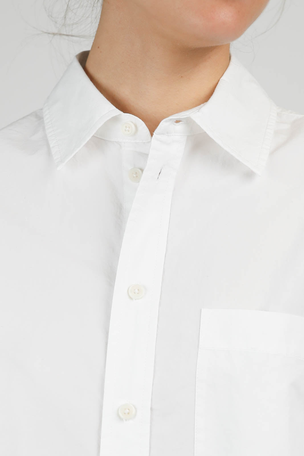 Bluse Uniform in Optic White