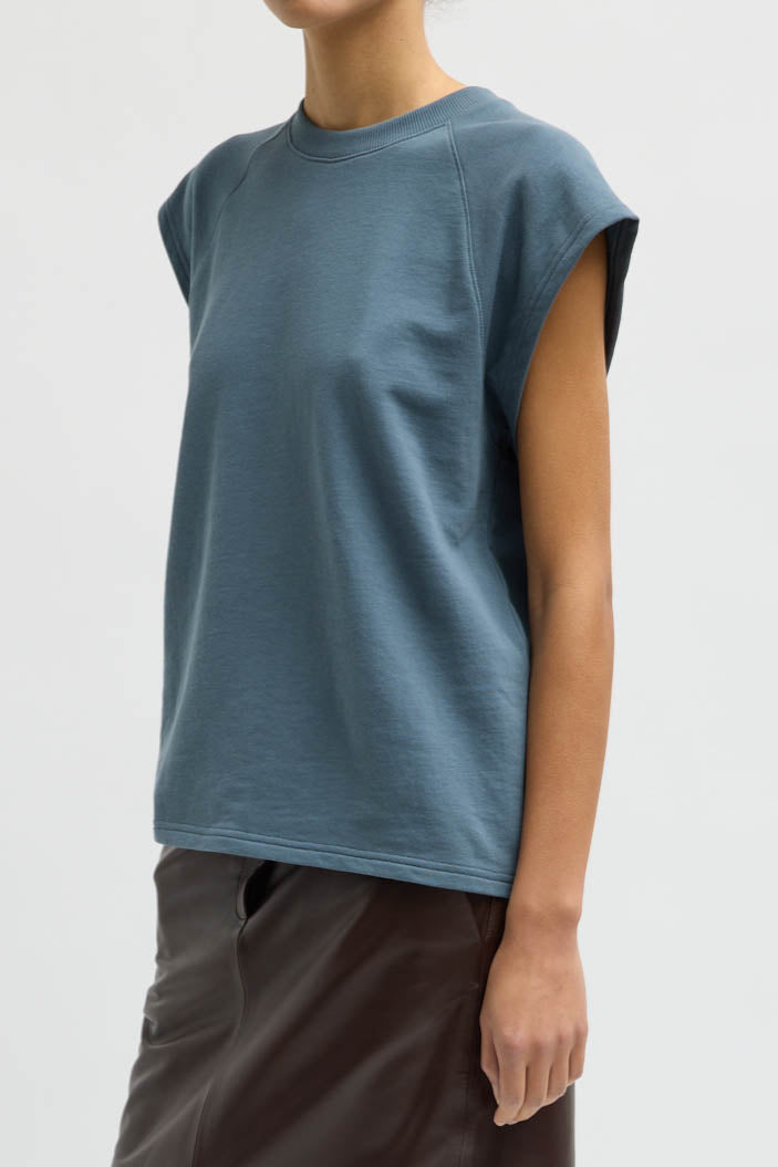 Tibi, Top Light Weight in Blue Grey