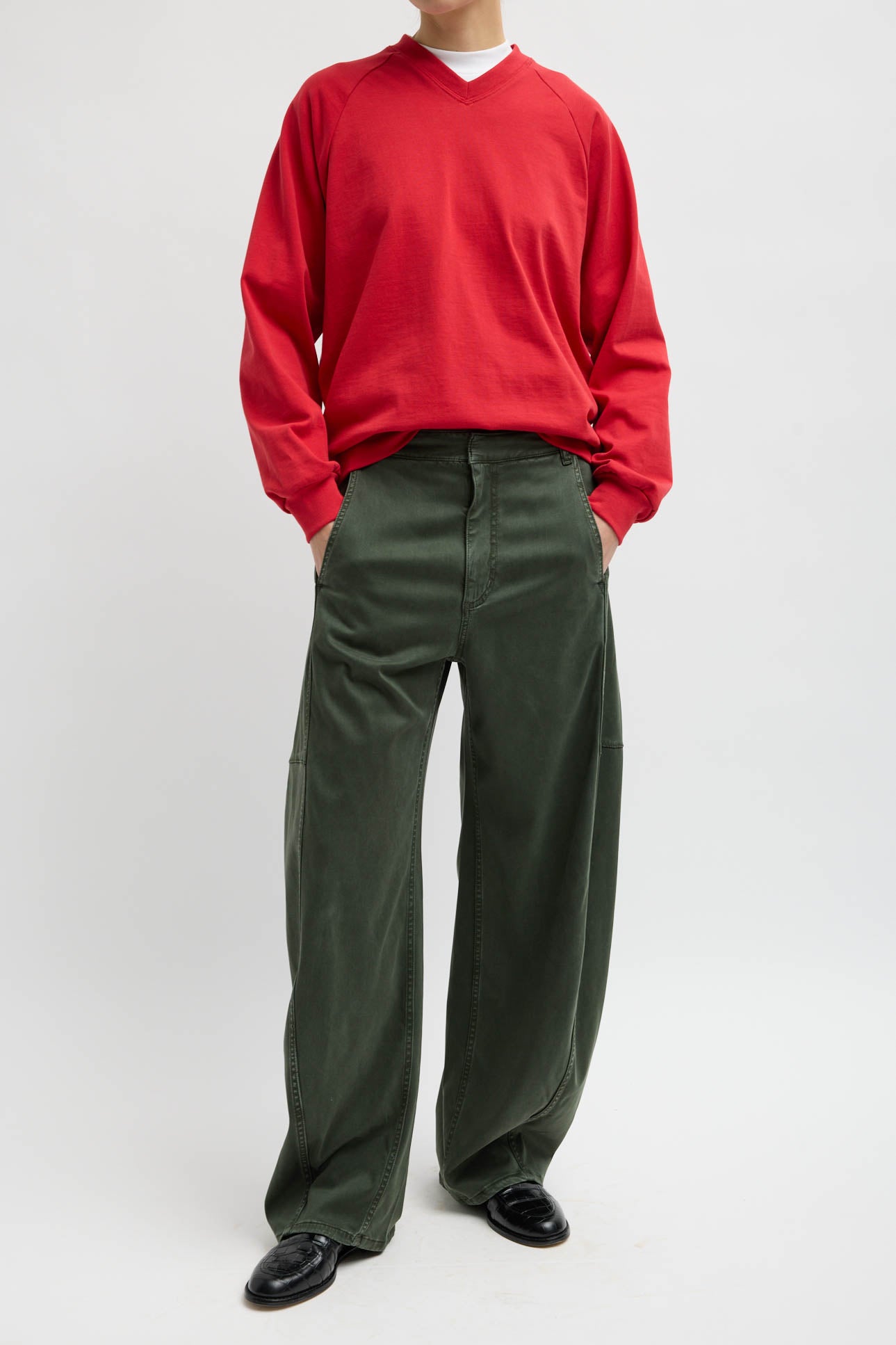 Tibi, Sweatshirt Perfect Vintage in Rot