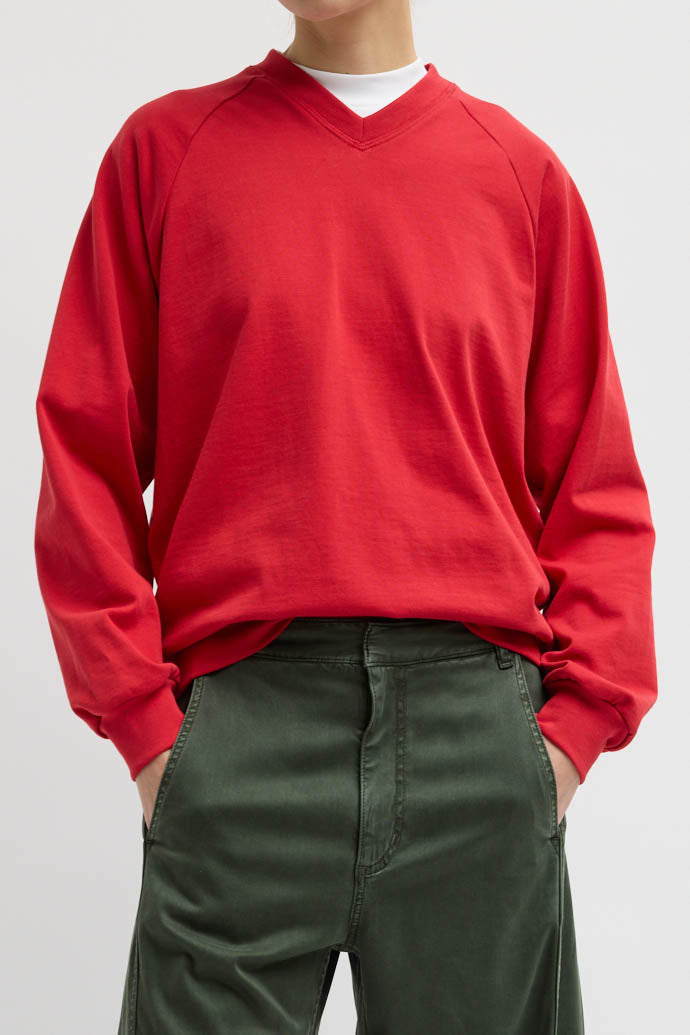 Tibi, Sweatshirt Perfect Vintage in Rot