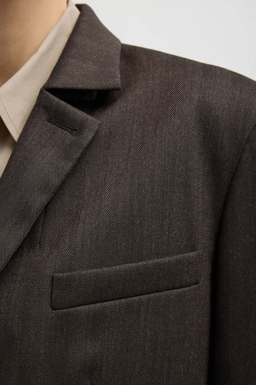 Tibi, Blazer Cropped in Brown Multi