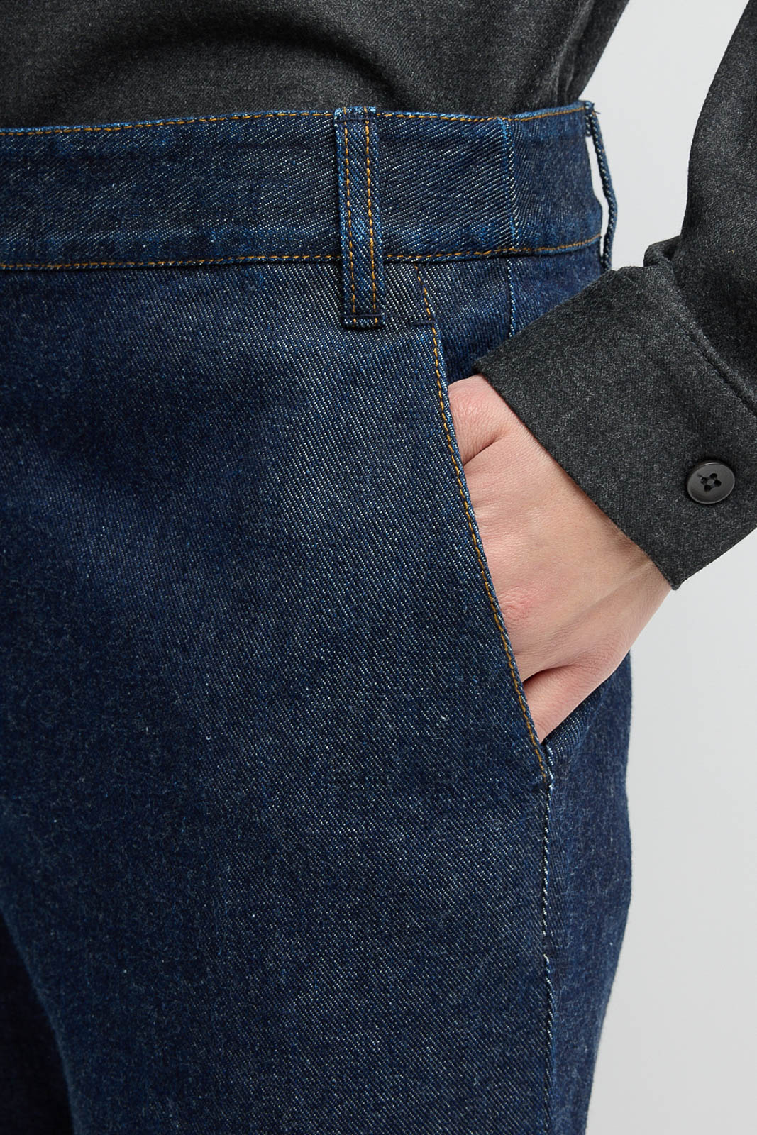 Tibi, Jeans Pat in Dark Denim
