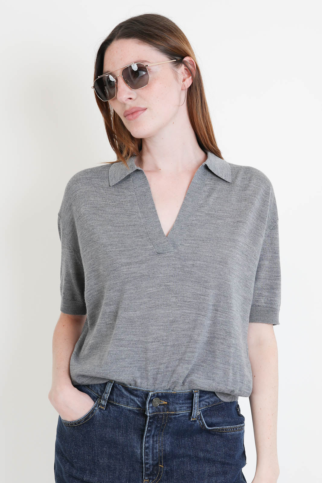 Vanessa Bruno, Pullover Halina in Gris Chine