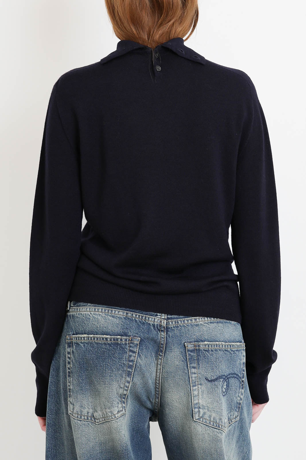 Pomandere, Pullover mit Rollkragen in Navy Blue