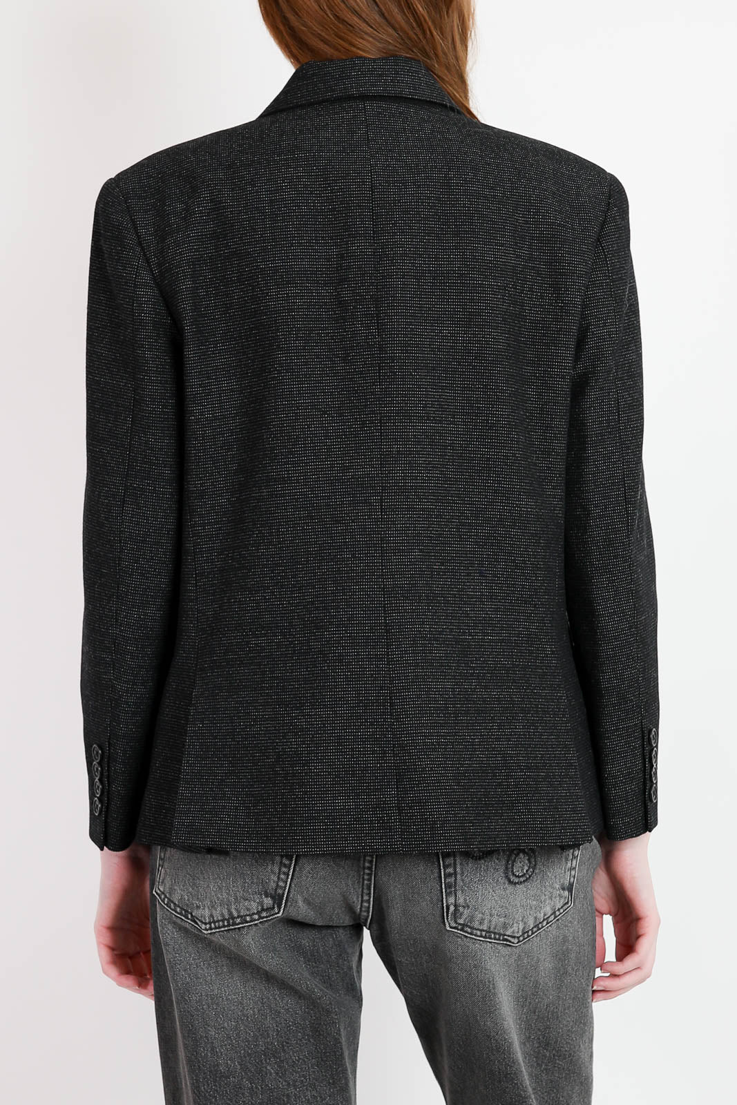 R13, Blazer Boyfriend Notch in Charcoal Grey