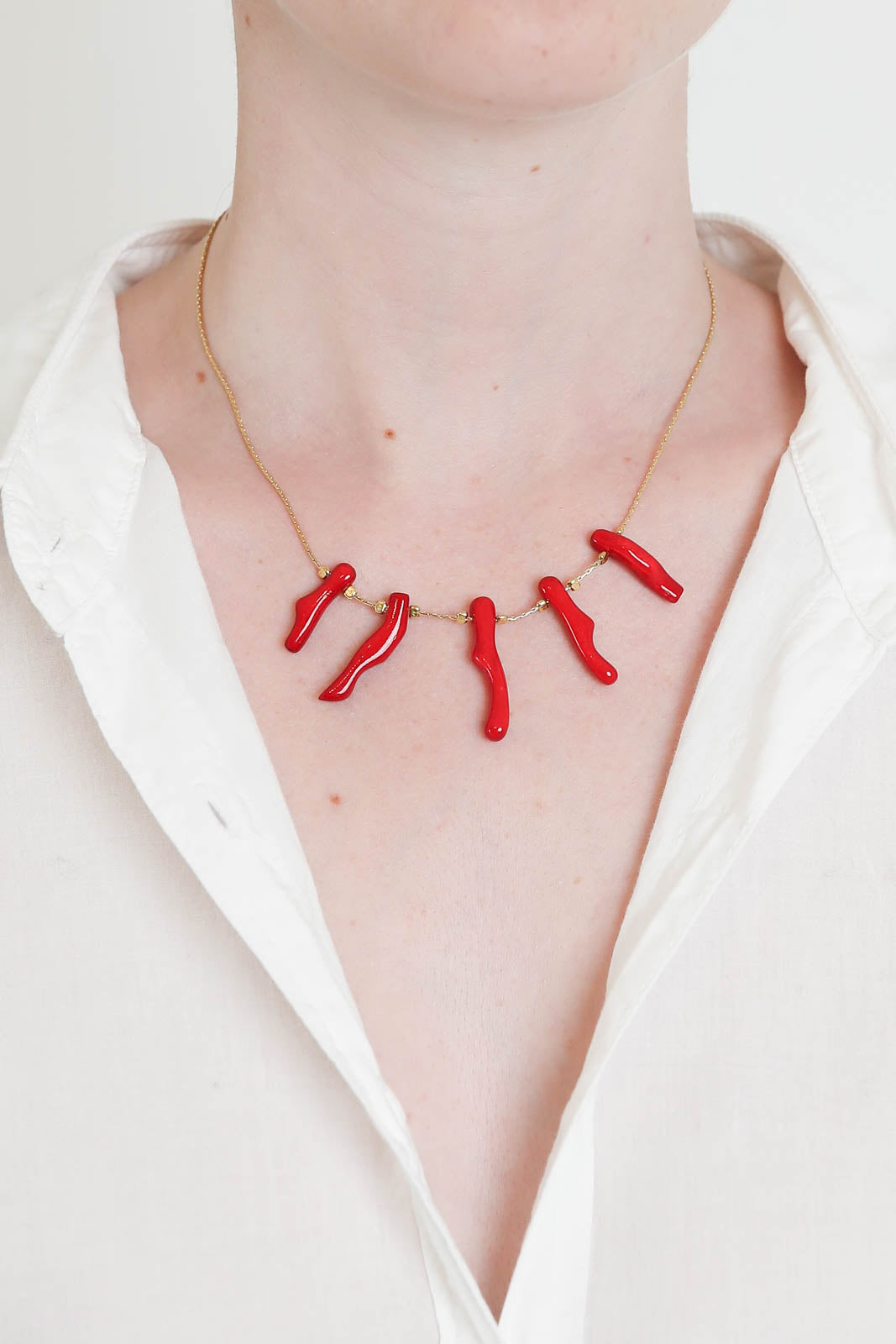 Isabel Marant, Halskette Short Choker in Rot