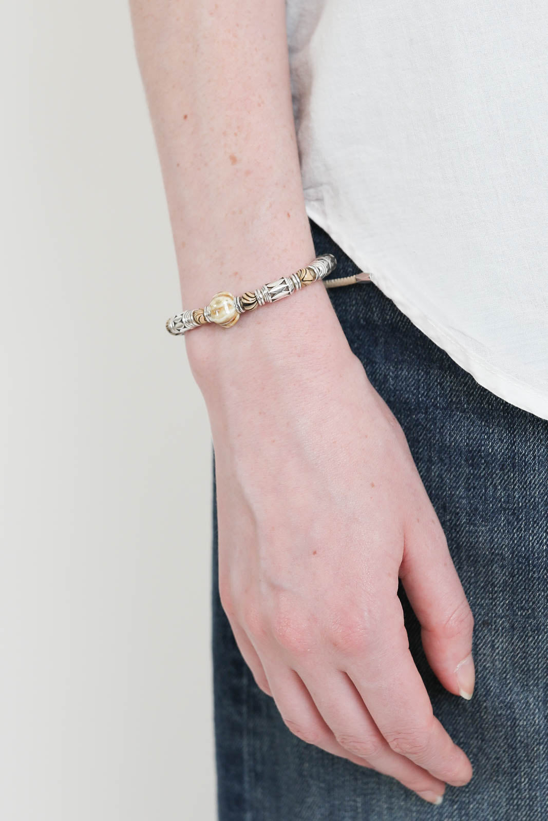 Isabel Marant, Armband Janis in Beige/Silver