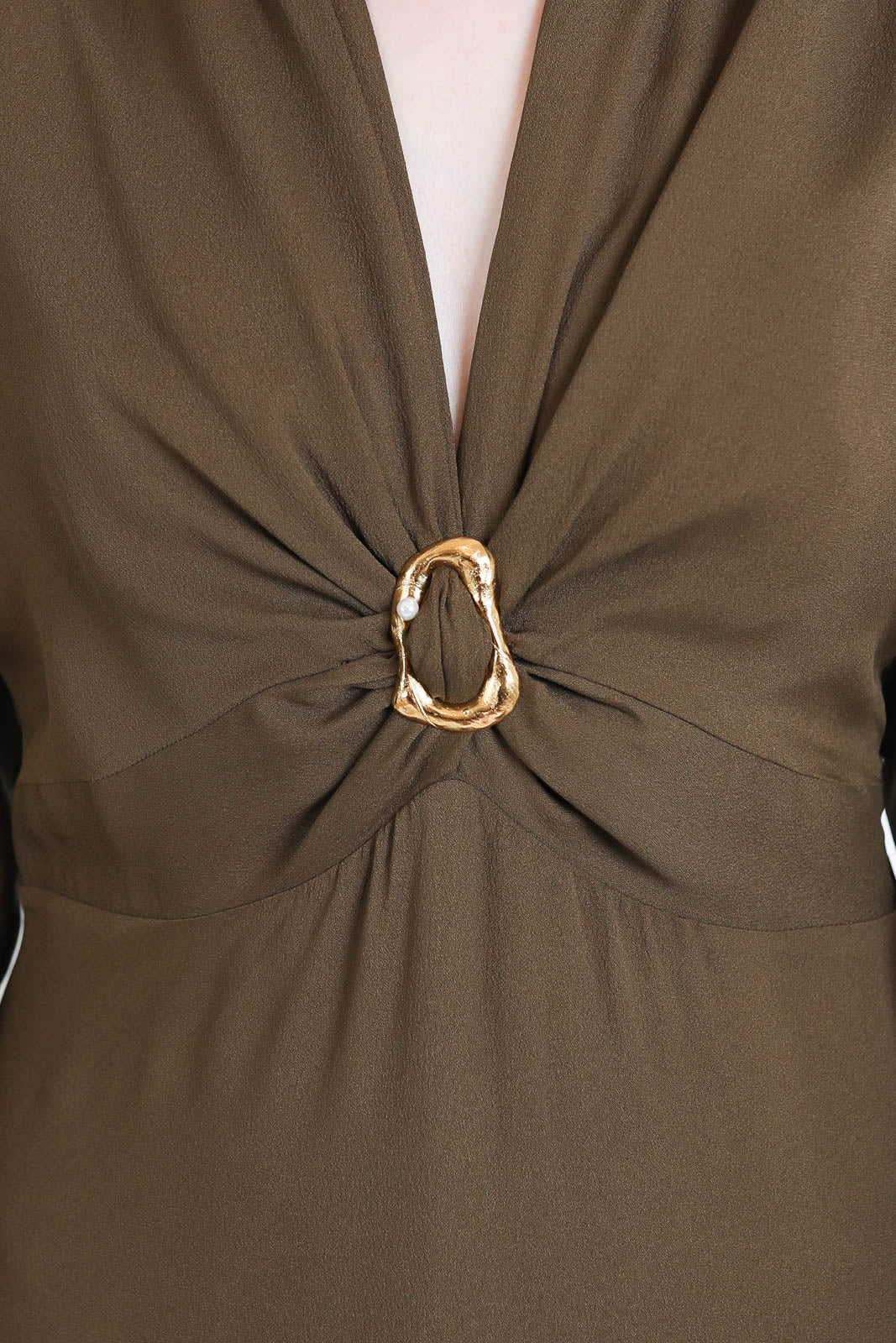 Forte-Forte, Kleid Mixed Silk in Oud