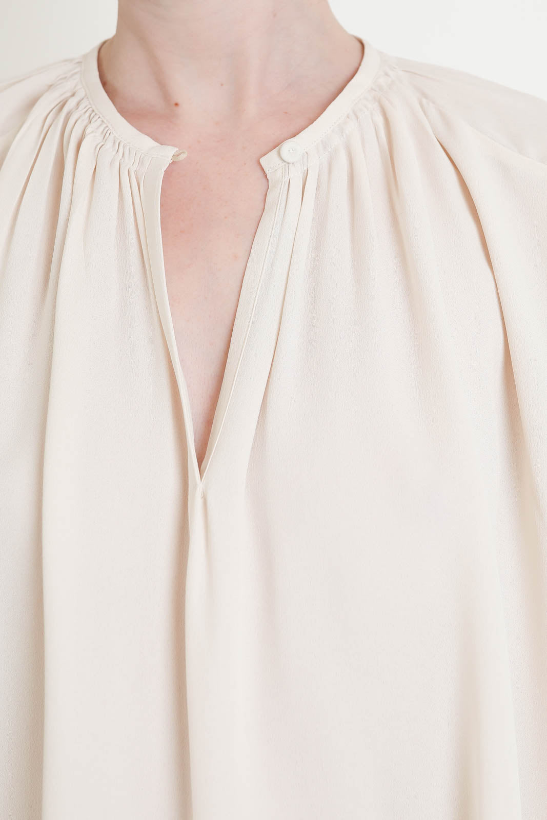 Forte-Forte, Top Mixed Silk in Avorio