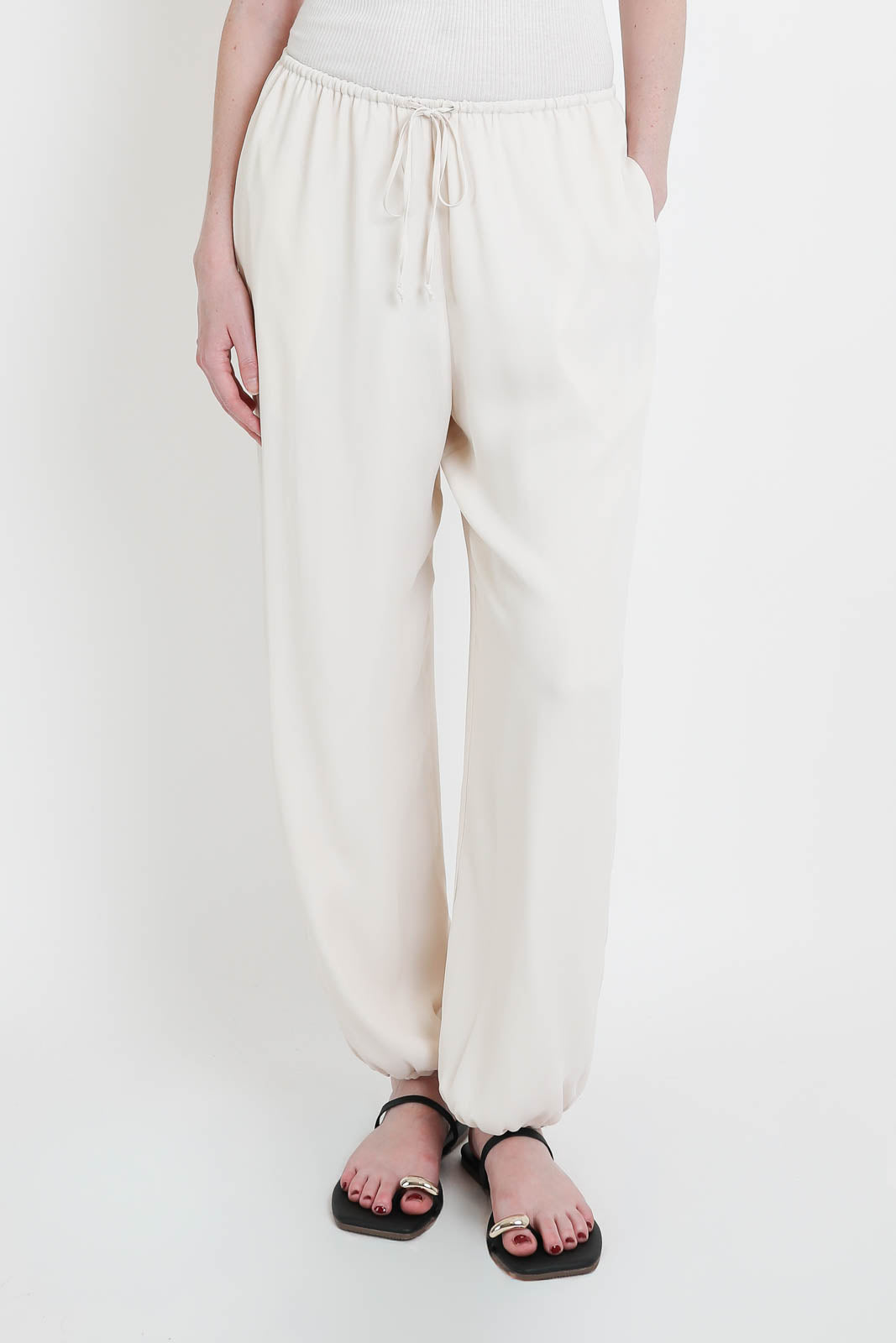  Forte-Forte, Hose Mixed Silk in Avorio