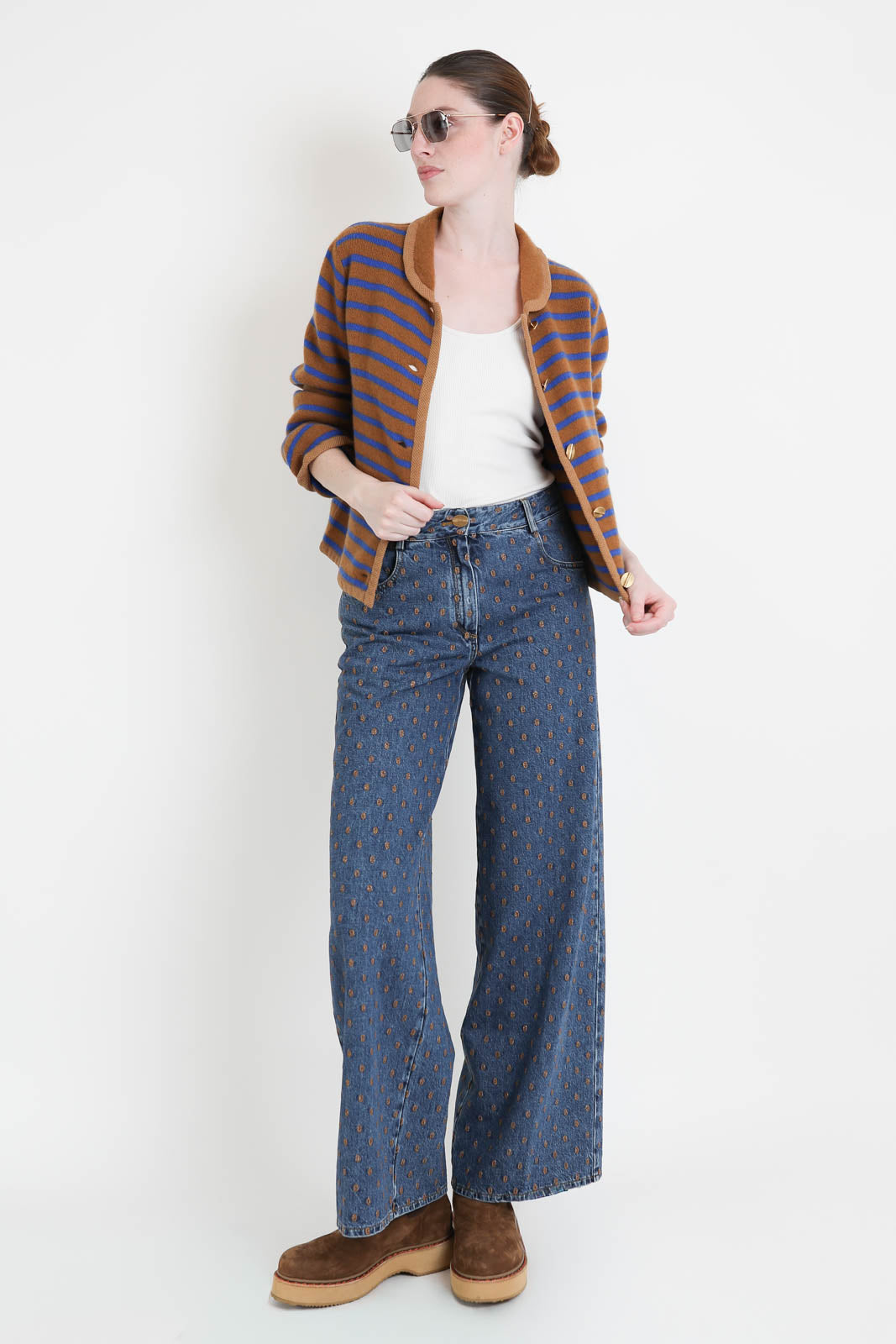 Forte-Forte, Cardigan Wool Cashmere in Caramello