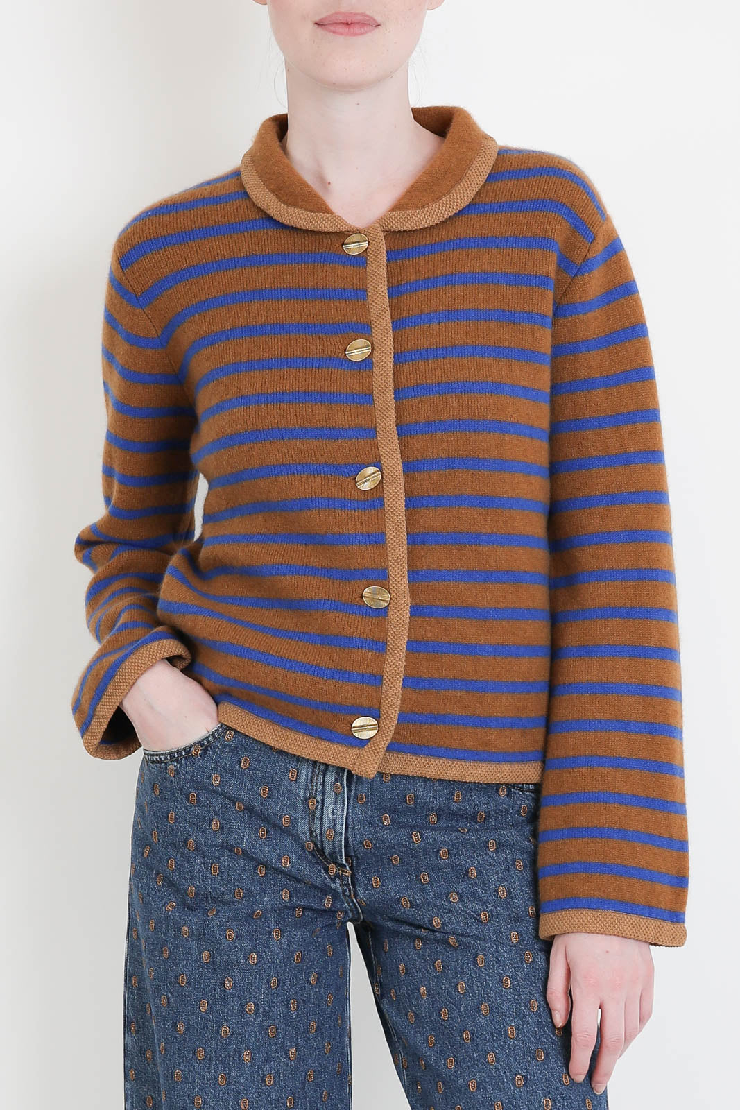 Forte-Forte, Cardigan Wool Cashmere in Caramello