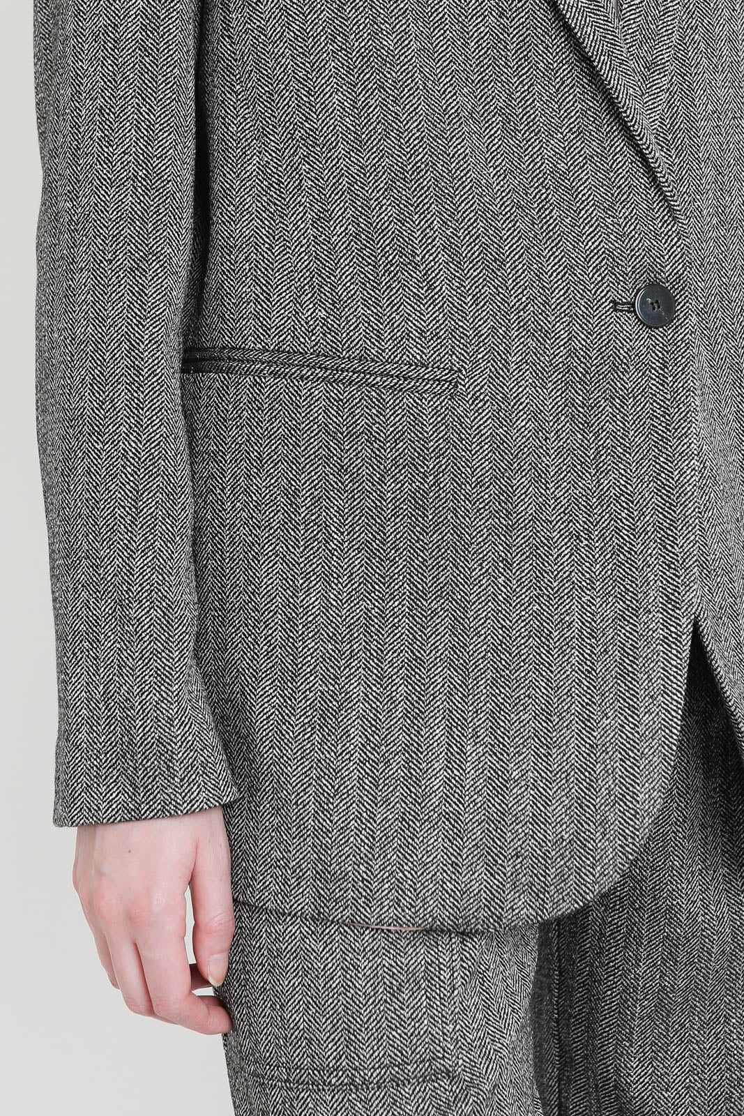 Forte-Forte, Blazer Velvet Collar in Nero