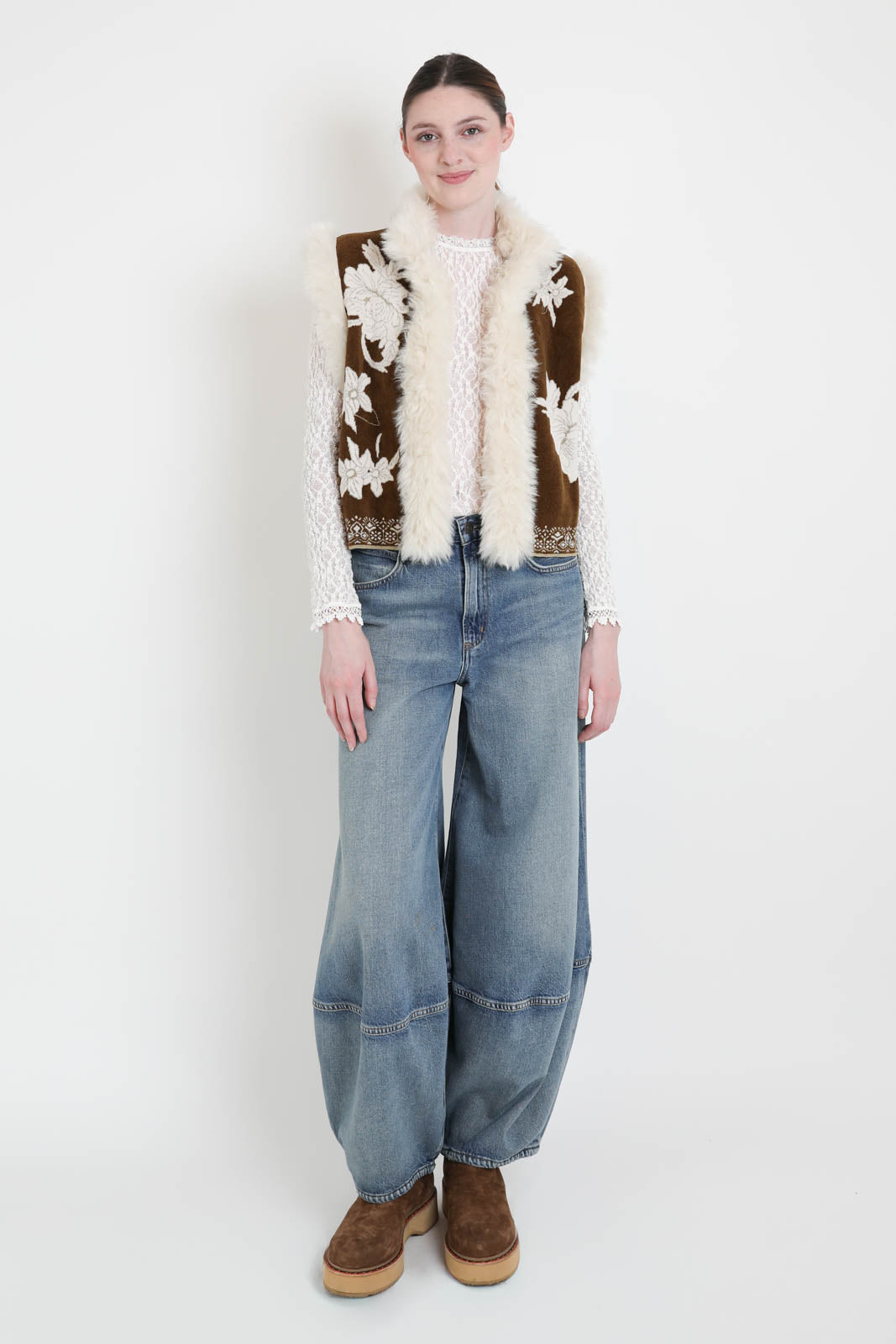 Forte-Forte, Gilet The Lotus in Cumino