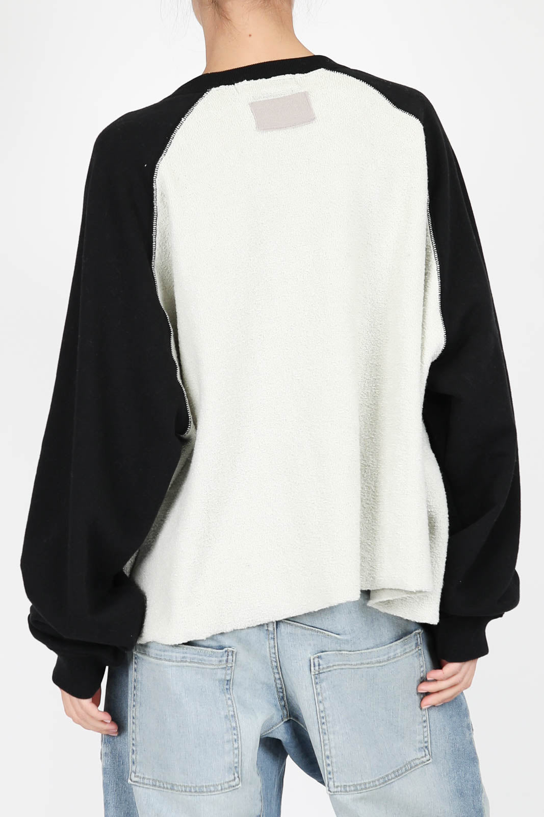 Pullover Two Tone in Cream/Black
