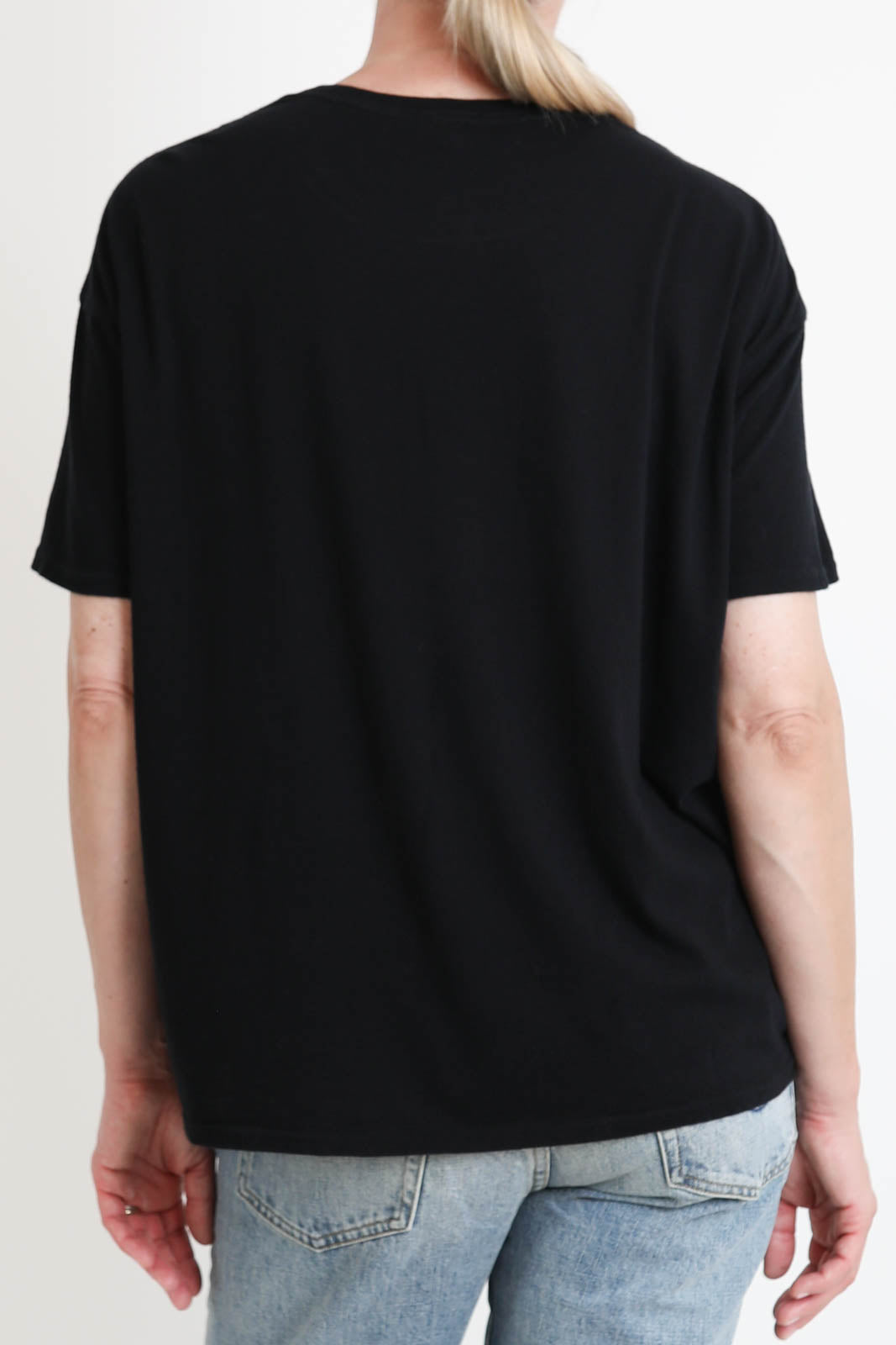 R13, T-Shirt Almost Famous in Schwarz