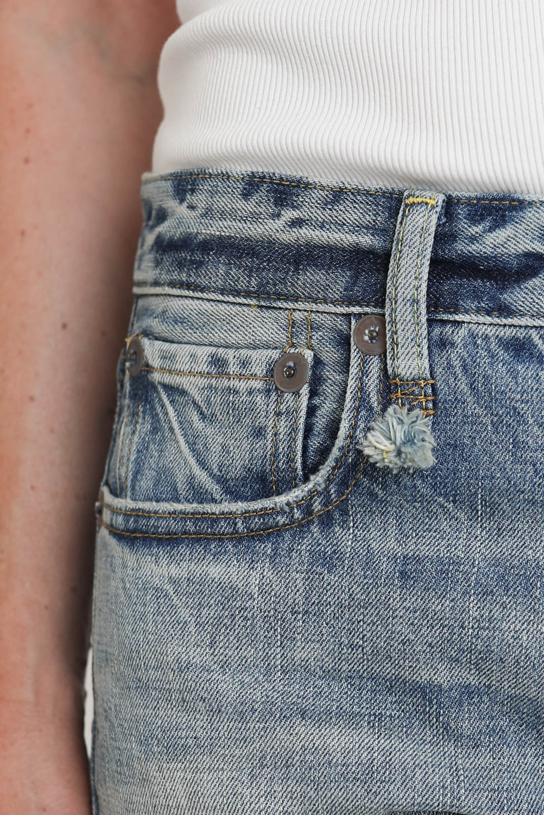 R13, Jeans Romeo in Wilted Blue