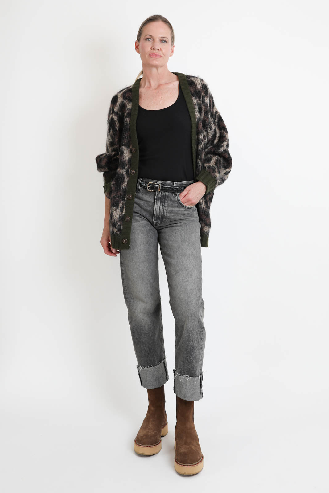 Jeans Cuffed Romeo in Leyton Black