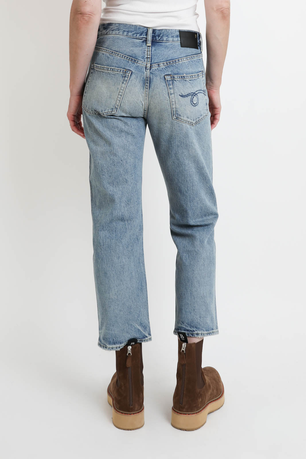 R13, Jeans Romeo in Wilted Blue