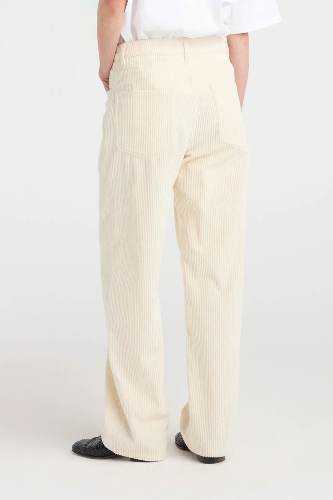 Hose aus Cord in Winter White