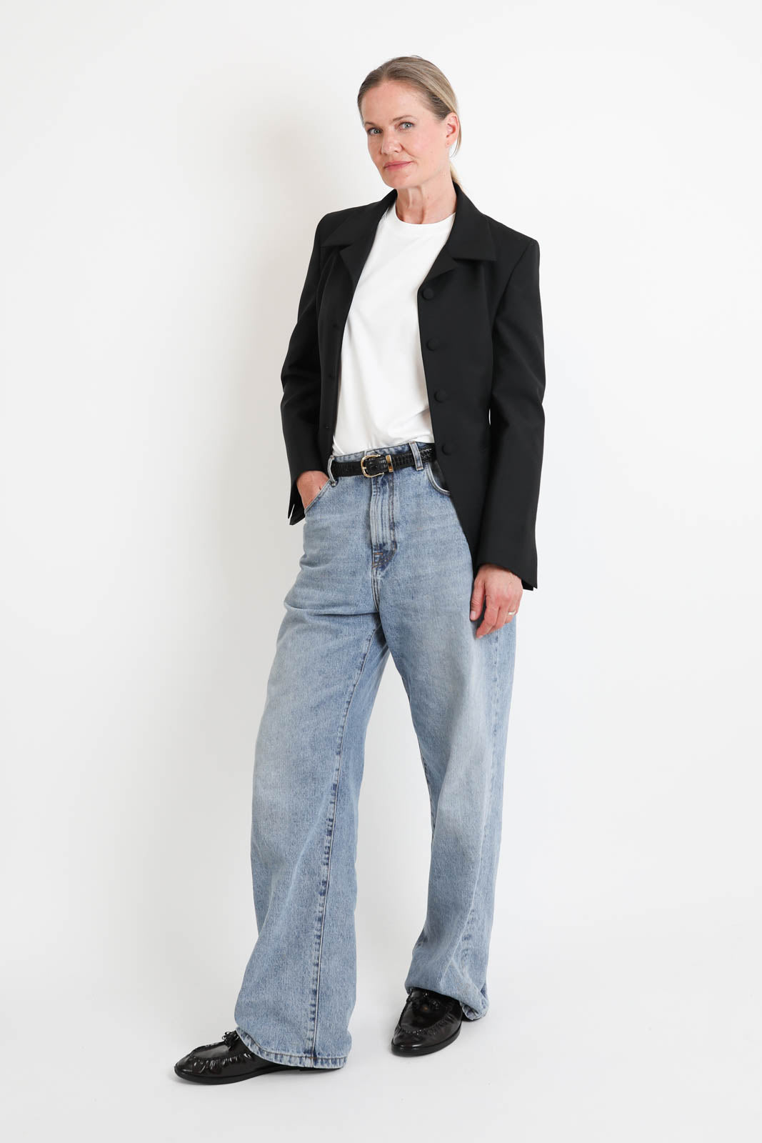 Róhe, Blazer Cinched in Schwarz