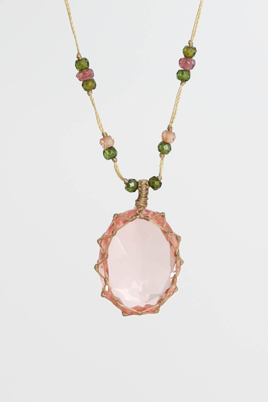 Sharing Bijoux, Halskette Tibet in Morganite Dublet